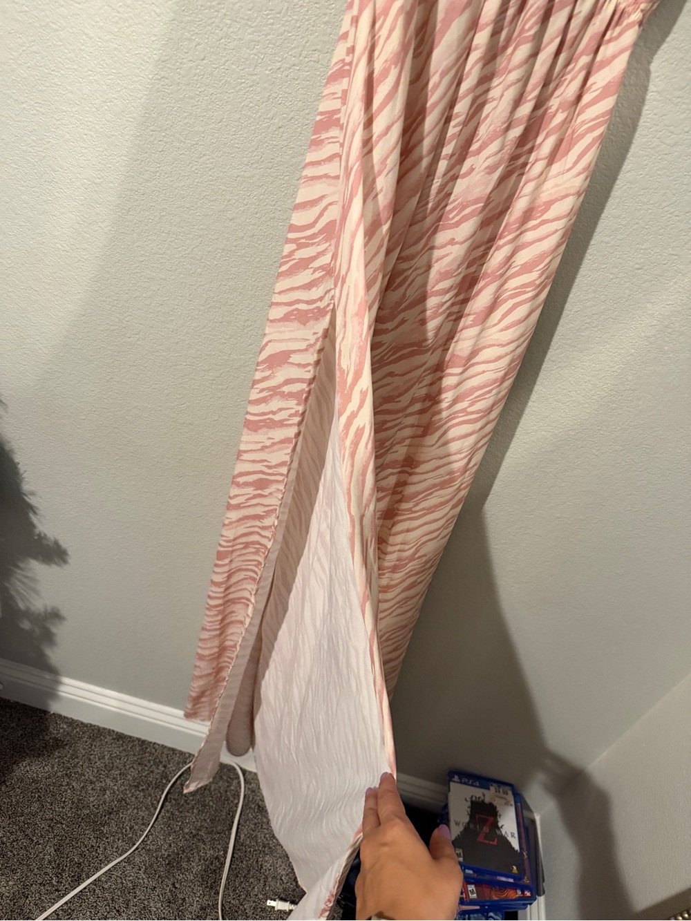 Sleeveless Pink Stripe Maxi Dress with V-Neck - Picture 2 of 5